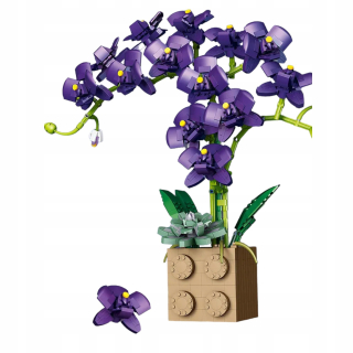 Stavebné tehly z orchideí / 1369 prvkov / balené v dekoratívnej kartónovej škatuli